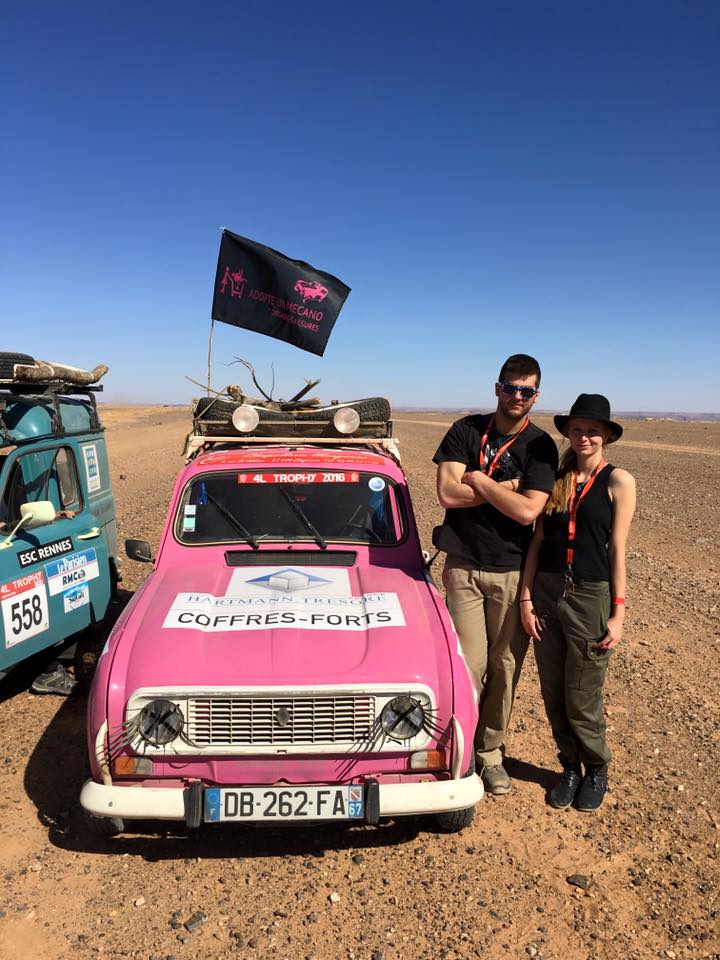 4L Trophy 2016 au Maroc, Lisa et Simon du binôme 4 Ange'L l'ont fait !