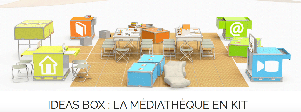 26/12/2016 - Terminons 2016 avec la Ideas Box : la médiathèque en kit dans les camps de réfugiés