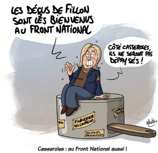 Edito du 13/02/2017 - Arrêt sur caricature - Fillon, le Pen veulent concurrencer Tefal