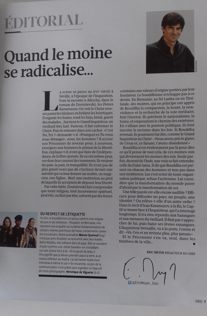 03/04/2017 - Le magazine GEO parle enfin en détail des Rohingyas